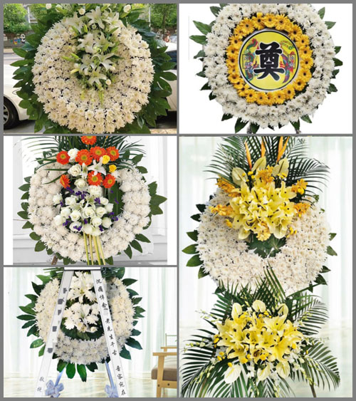 湖南岳阳湘阴县青潭乡花圈速递