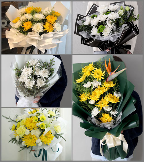 湖南岳阳湘阴县青潭乡白事花束代送